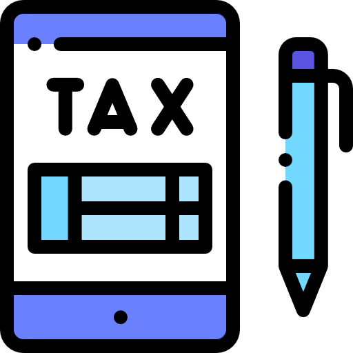 Taxes Detailed Rounded Lineal color icon