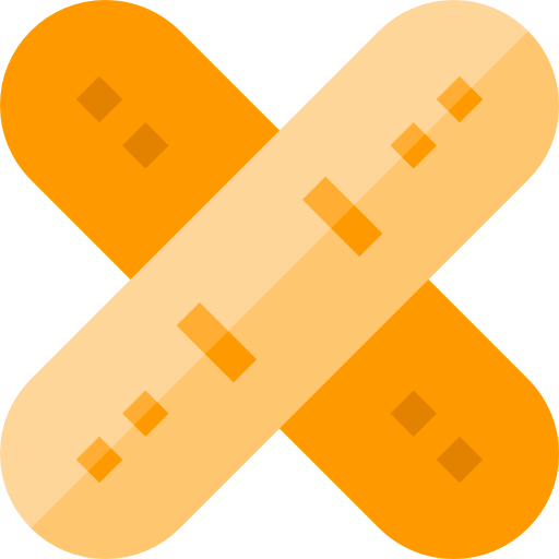 Band aid Basic Straight Flat icon