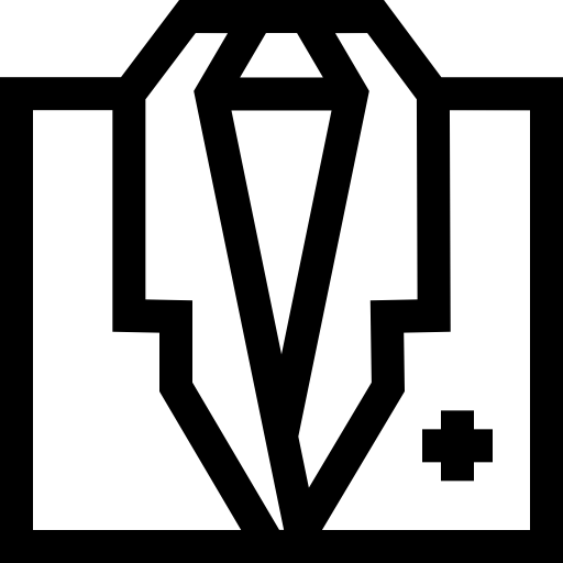 白衣 Basic Straight Lineal icon