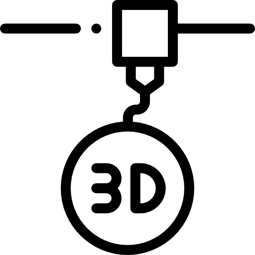 drukarka 3d Detailed Rounded Lineal ikona