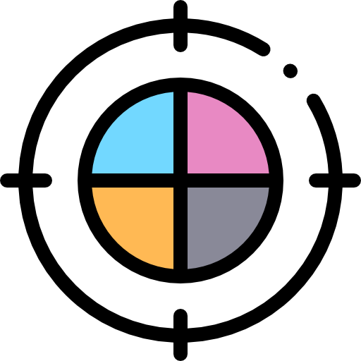 표적 Detailed Rounded Lineal color icon