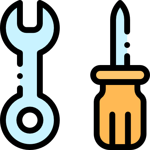 herramientas para reparar Detailed Rounded Lineal color icono