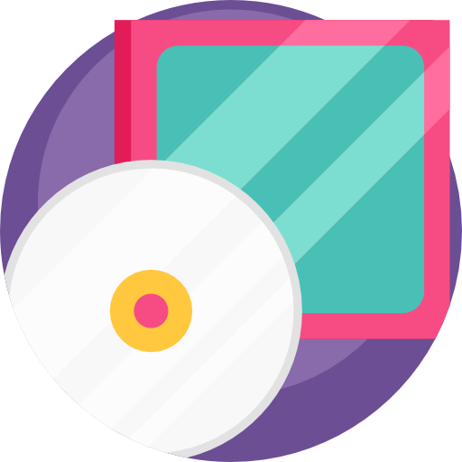 cd Detailed Flat Circular Flat icoon