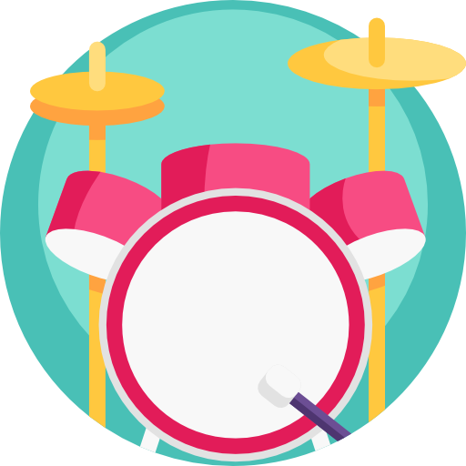 ドラムセット Detailed Flat Circular Flat icon