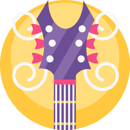 gitarre Detailed Flat Circular Flat icon