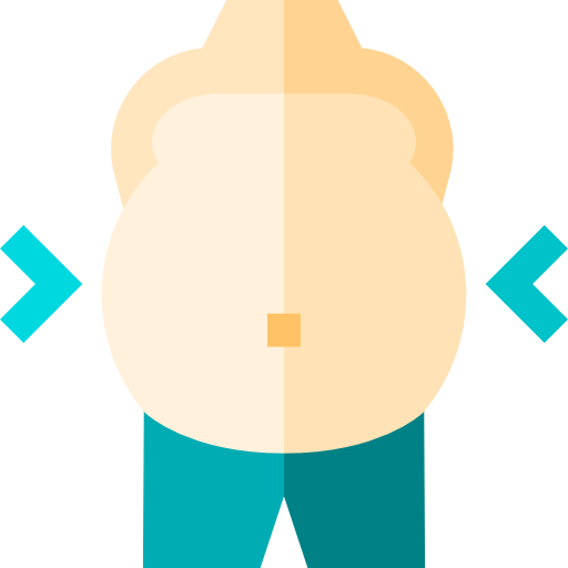 肥満 Basic Straight Flat icon