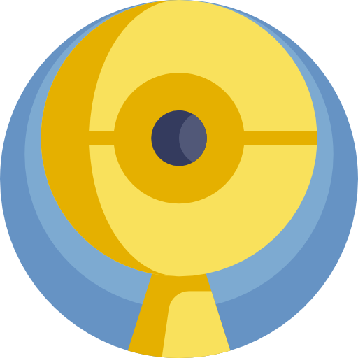 kamerka internetowa Detailed Flat Circular Flat ikona