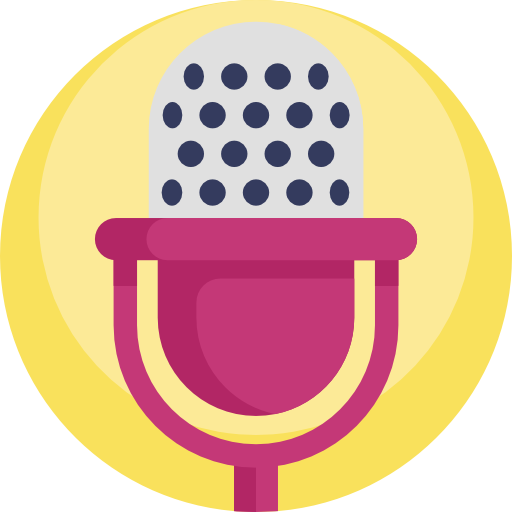 micrófono Detailed Flat Circular Flat icono
