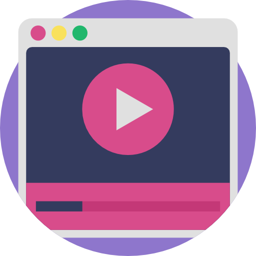 internetvideo Detailed Flat Circular Flat icoon