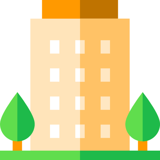 건물 Basic Straight Flat icon