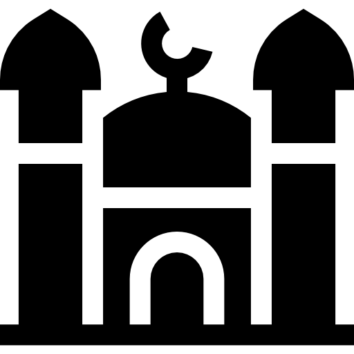 モスク Basic Straight Filled icon