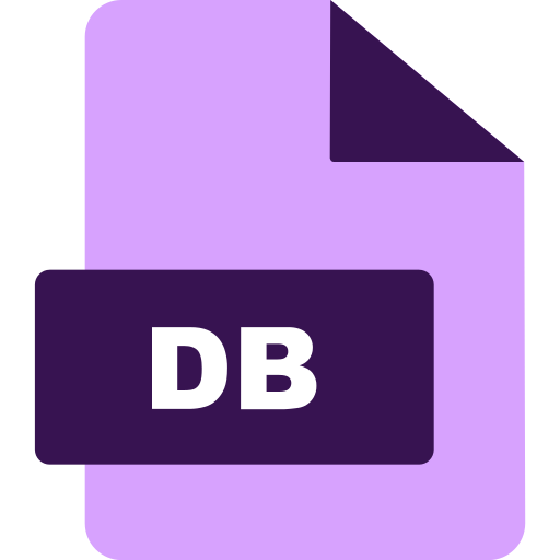 dbファイル Generic color fill icon