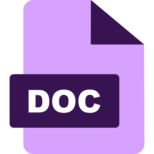 docファイル Generic color fill icon