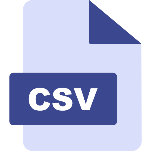 csv-bestand Generic color fill icoon