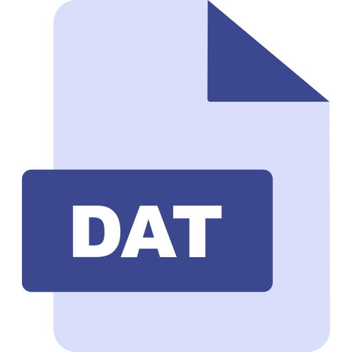 dat-datei Generic color fill icon