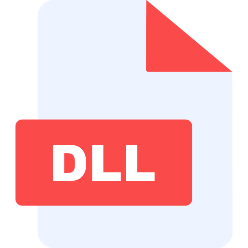 DLL file Generic color fill icon