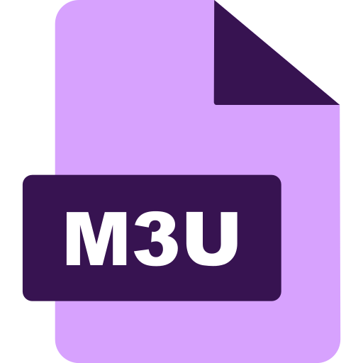 m3u-bestand Generic color fill icoon