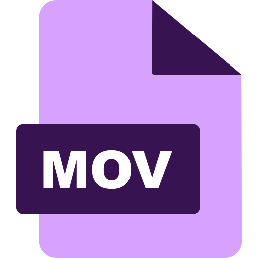 mov-bestand Generic color fill icoon