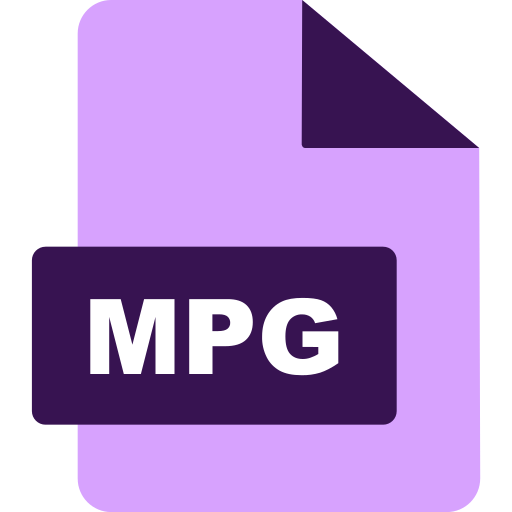 mpg 파일 Generic color fill icon
