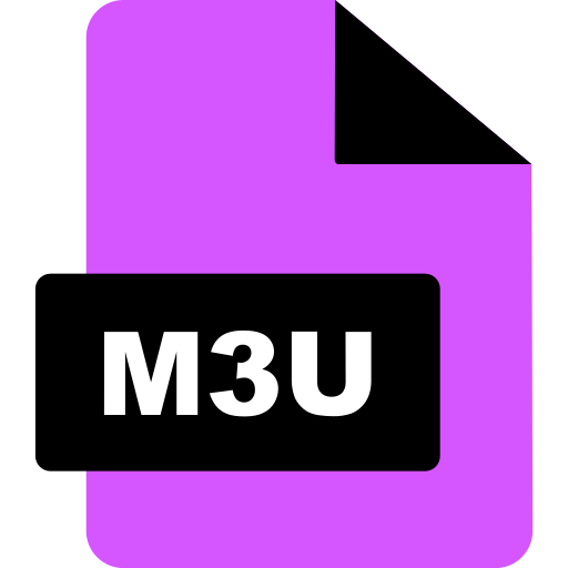 m3u-bestand Generic color fill icoon