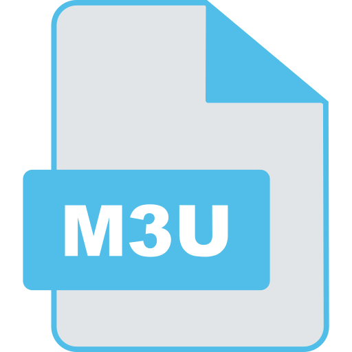 m3uファイル Generic color lineal-color icon