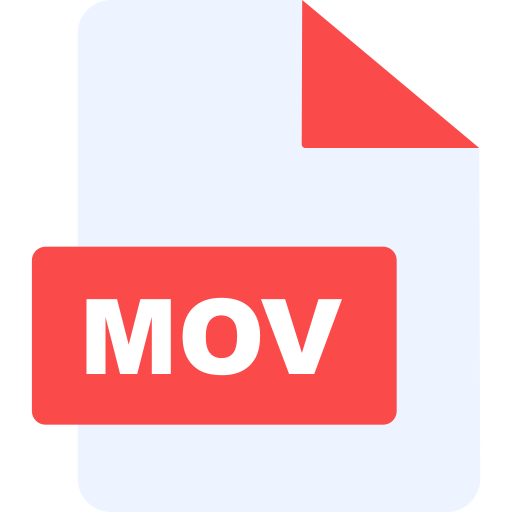mov 파일 Generic color fill icon