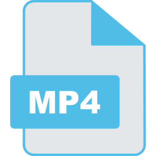 mp4 파일 Generic color lineal-color icon