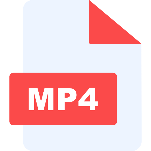 mp4 파일 Generic color fill icon