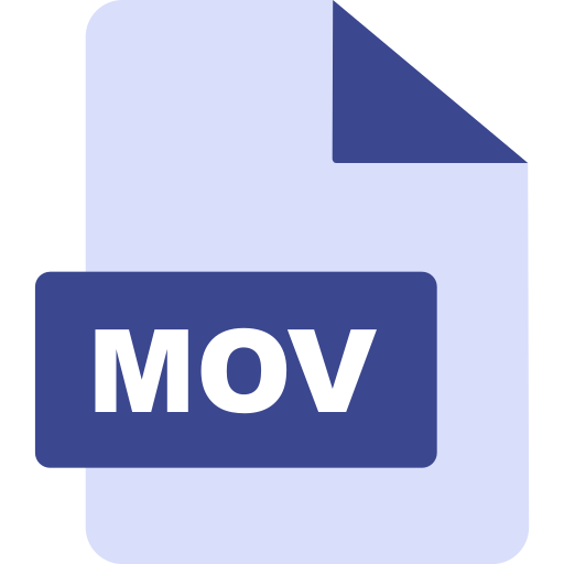 mov 파일 Generic color fill icon