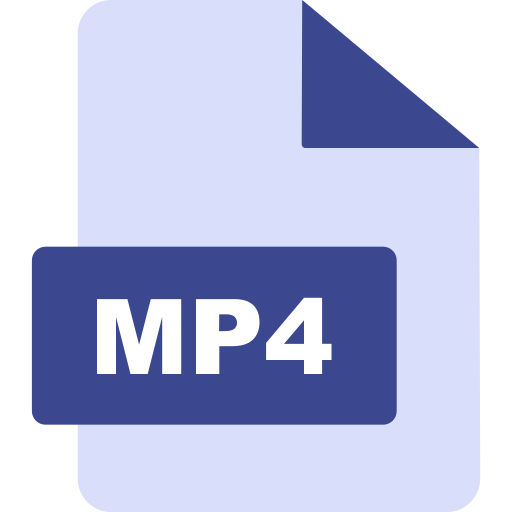 mp4ファイル Generic color fill icon
