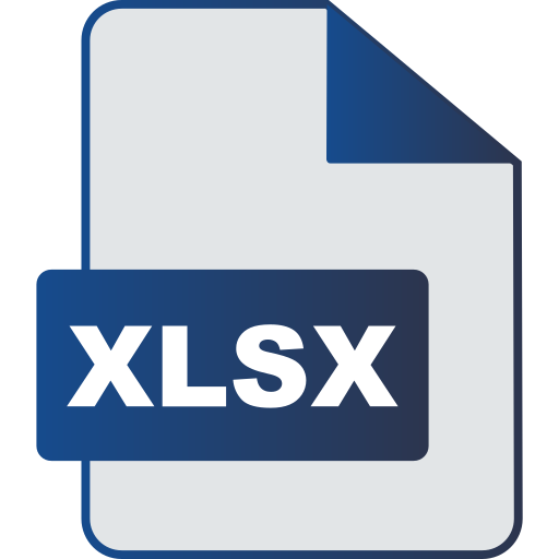 xlsx Generic gradient lineal-color icon