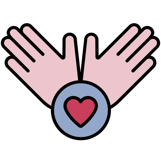 Hand love Generic color lineal-color icon