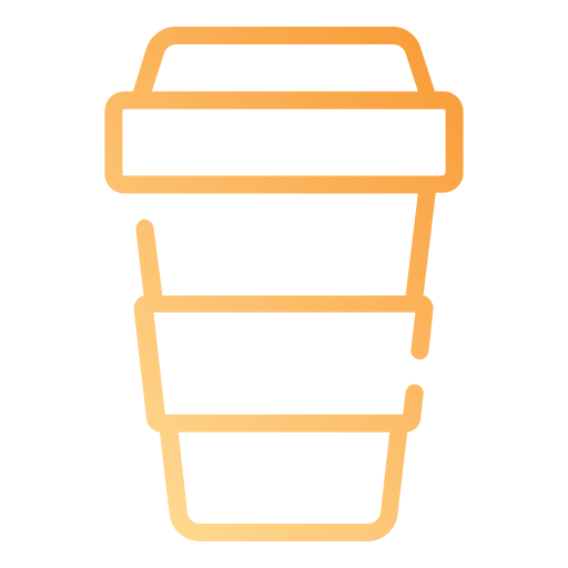 koffiekop Generic gradient outline icoon