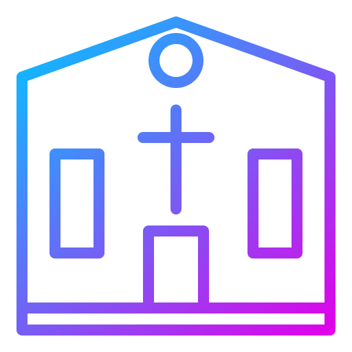 kathedraal Generic gradient outline icoon