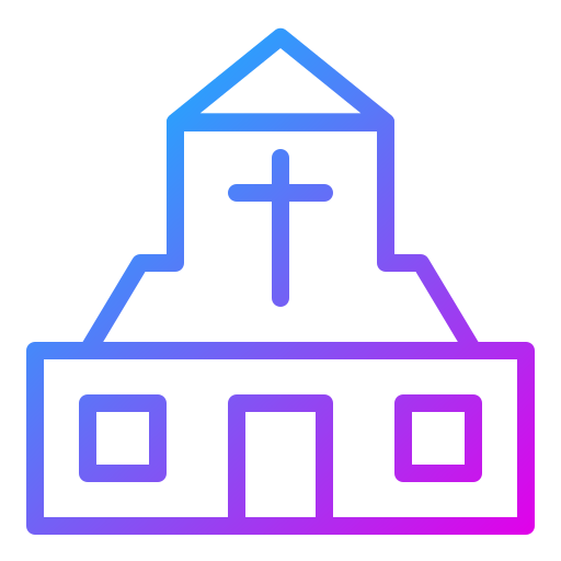 Cathedral Generic gradient outline icon