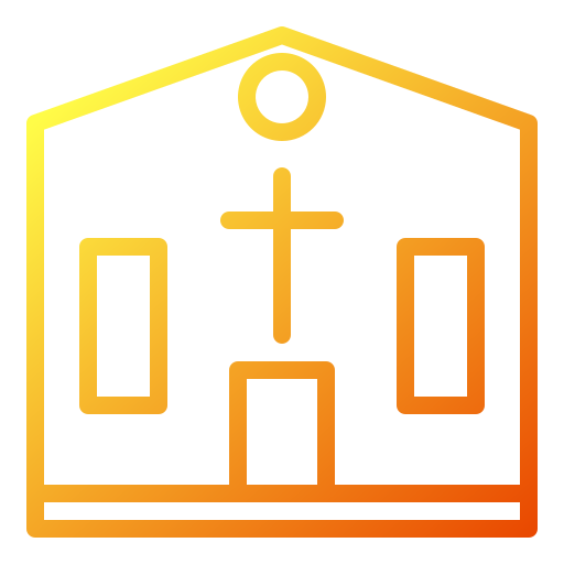 catedral Generic gradient outline icono