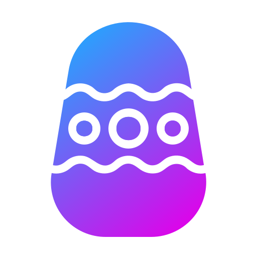 Easter egg Generic gradient fill icon