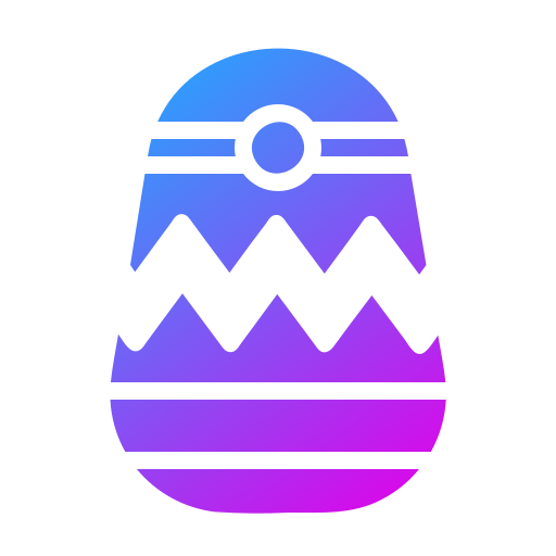 huevo de pascua Generic gradient fill icono