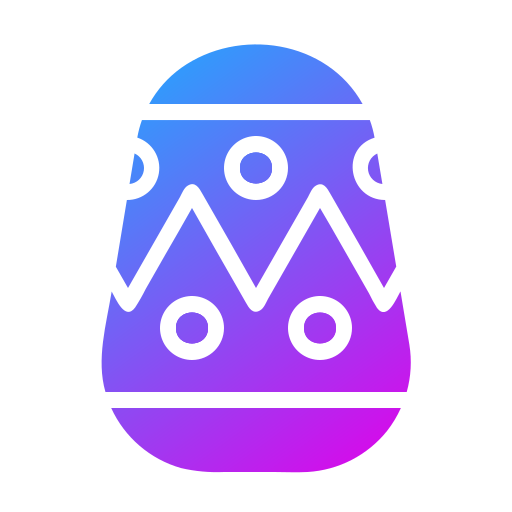 huevo de pascua Generic gradient fill icono