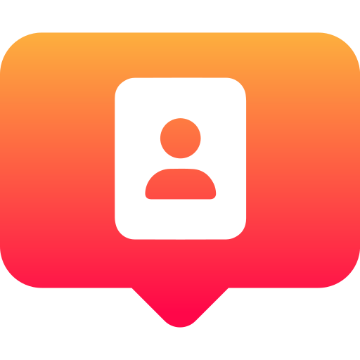 Contact Book Generic gradient fill icon