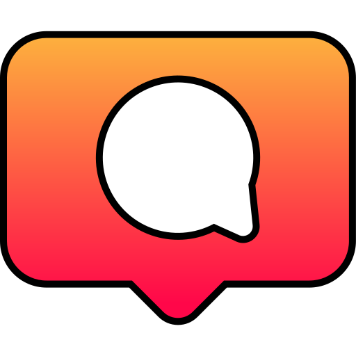 Chat Generic gradient lineal-color icon