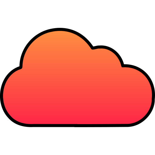 nuage Generic gradient lineal-color Icône
