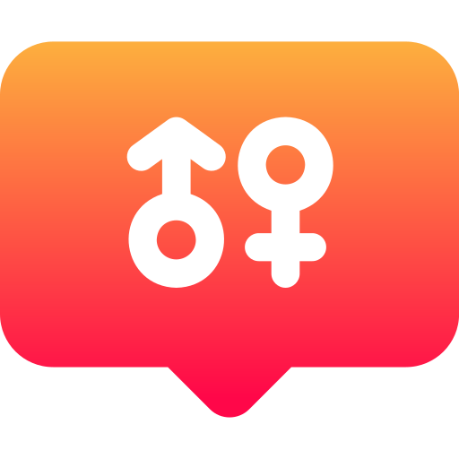 Male and female Generic gradient fill icon