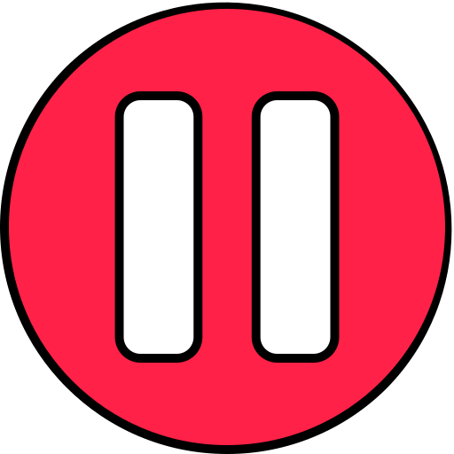 botón de pausa Generic color lineal-color icono