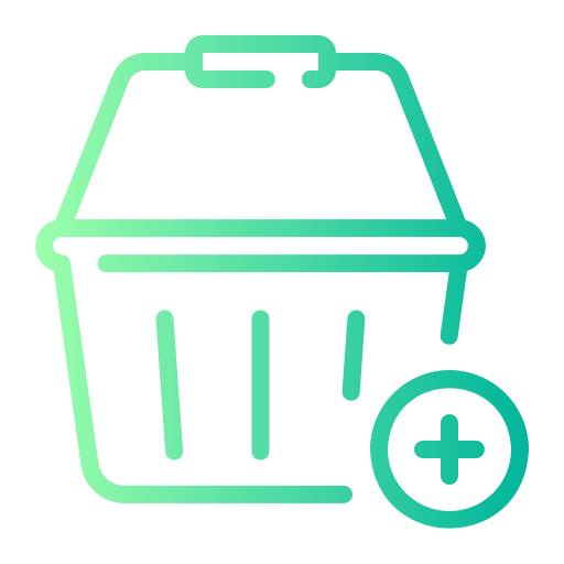 Add to Basket Generic gradient outline icon