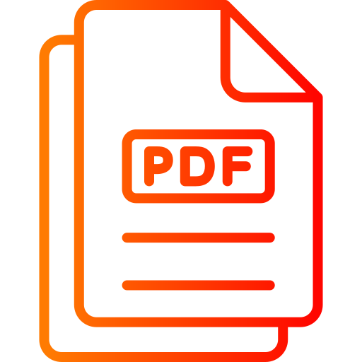 PDF Generic gradient outline icon