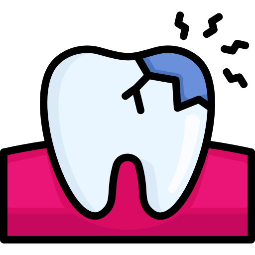 dente quebrado Generic color lineal-color Ícone