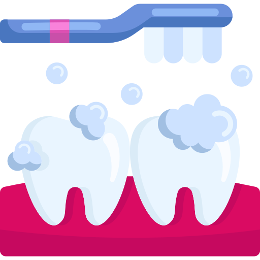 Tooth cleaning Generic color fill icon