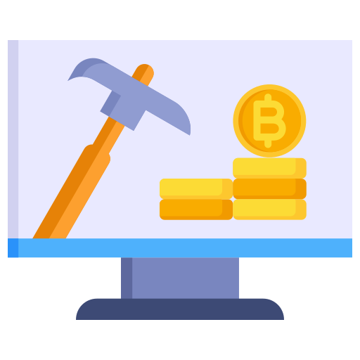 Cryptocurrency Generic color fill icono