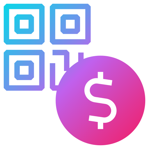 código qr Generic gradient fill icono